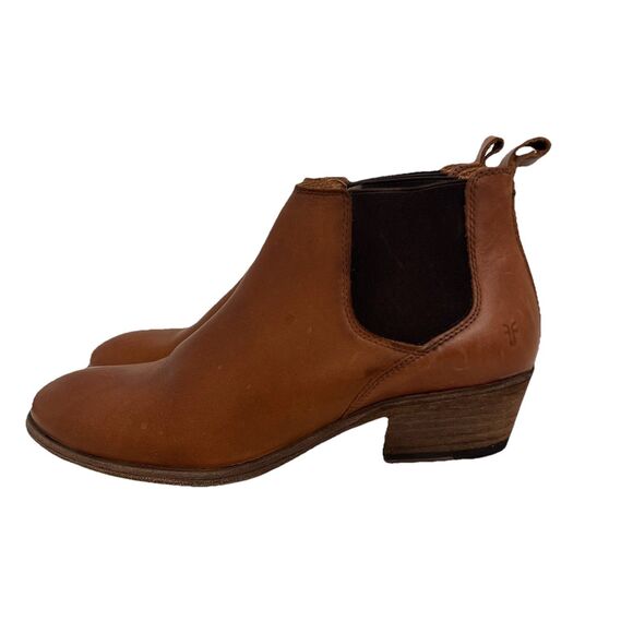Frye Womens Size 10 Carson Chelsea Brown Leather Booties - Picture 4 of 8